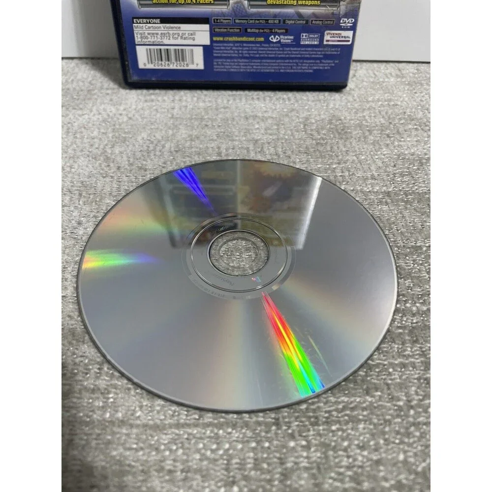Crash Bandicoot Nitro Kart (Sony PlayStation 2, 2003) No Manual
